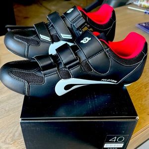 Brand new, never worn, size 40, peloton bike shoes